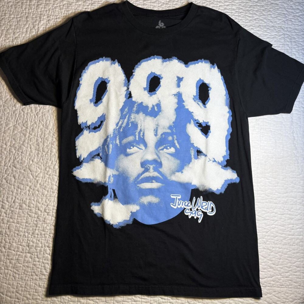 Juice Wrld Black & Blue Graphic Short Sleeve Tee Adult Size small